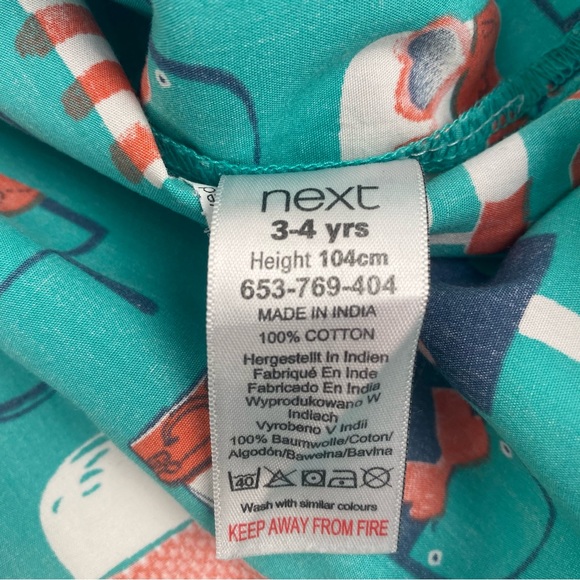 Next Girls Popsicle Cotton Sleeveless Dress - Size 3-4 yrs - Picture 5 of 7